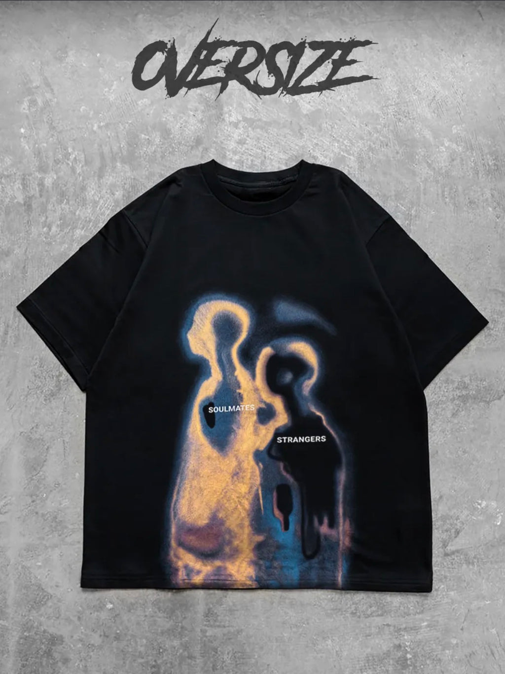 T-shirts Black vintage style